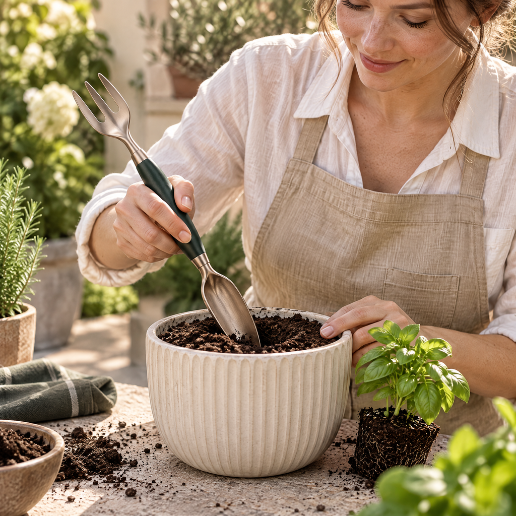 Velqathir™ Dual-Ended Garden Trowel & Cultivator