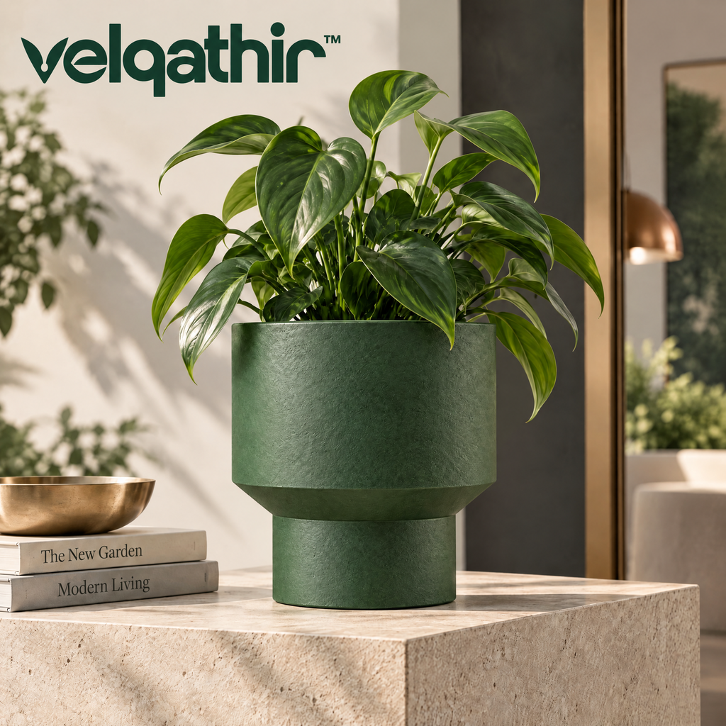 Velqathir™ Tall Pedestal Indoor Planter