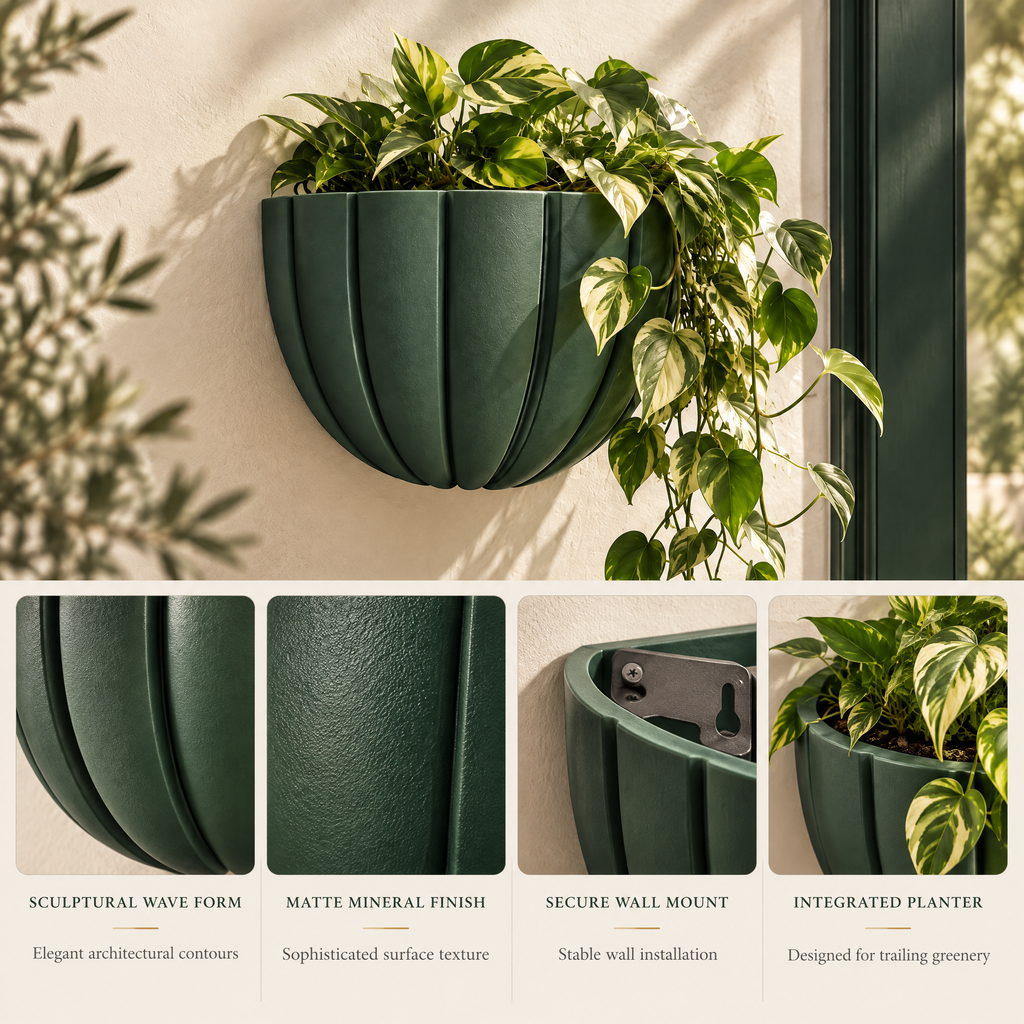 Velqathir™ Hanging Wall Planter Bowl